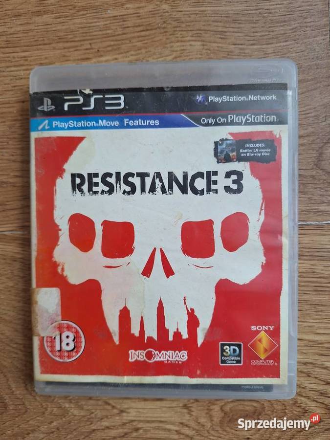 Gra Resistance 3 na konsolę PlayStation 3 mazowieckie