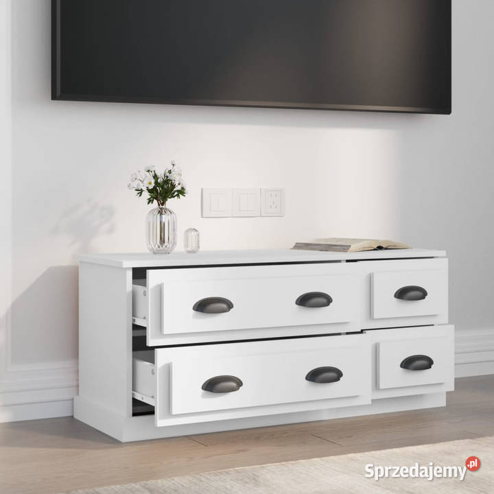 Szafka pod TV biała 100x355x45 materiał Warszawa