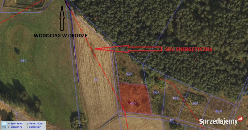Działka 1094m2 w odl 600 m jez Żalskiego Dużego Ruda sprzedam