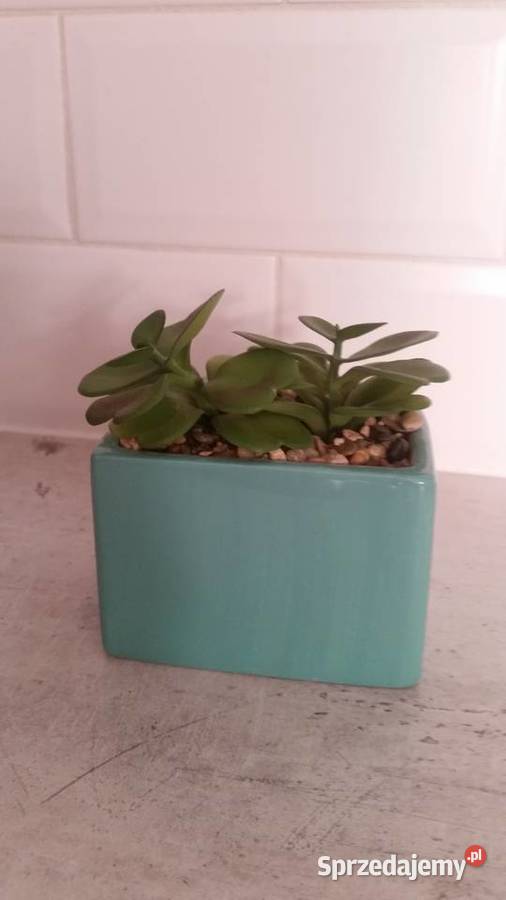 Designerski dodatek doniczka sztuczne kwiaty mazowieckie Warszawa sprzedam