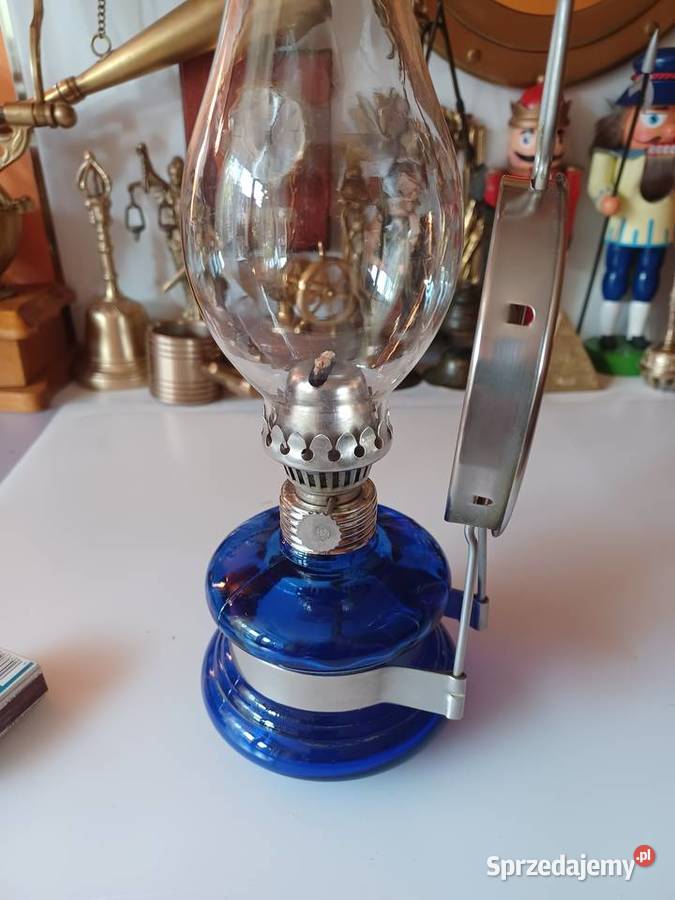 Piękna lampa naftowa PRL Kolekcja Lampiony i latarnie Poznań