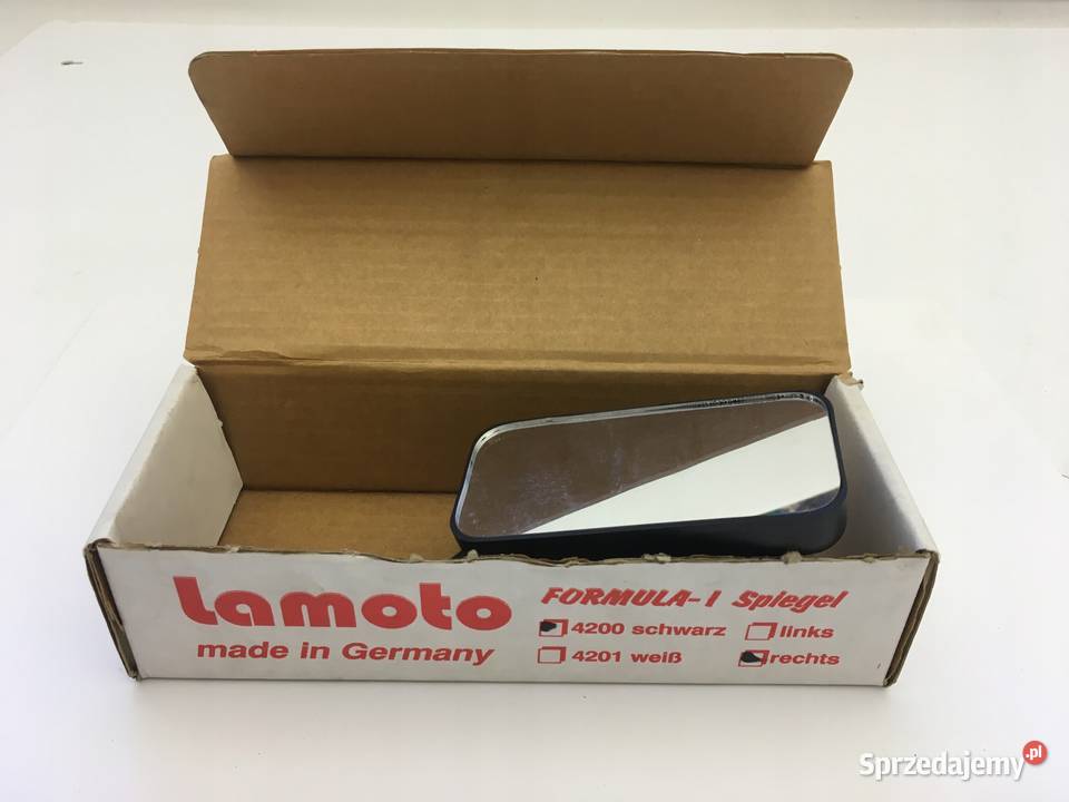LAMOTO Lusterko motocyklowe tuning czarny mat P Łobżenica