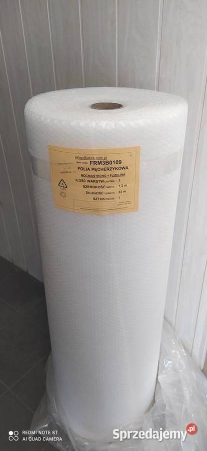 Folia pęcherzykowa z flizeliną 1x33m Magazynowanie Warszawa sprzedam