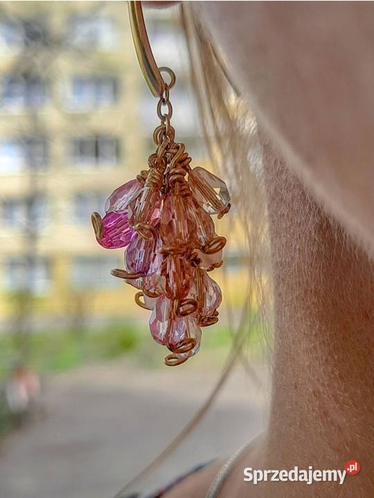 Kolczyki winogrona handmade Warszawa