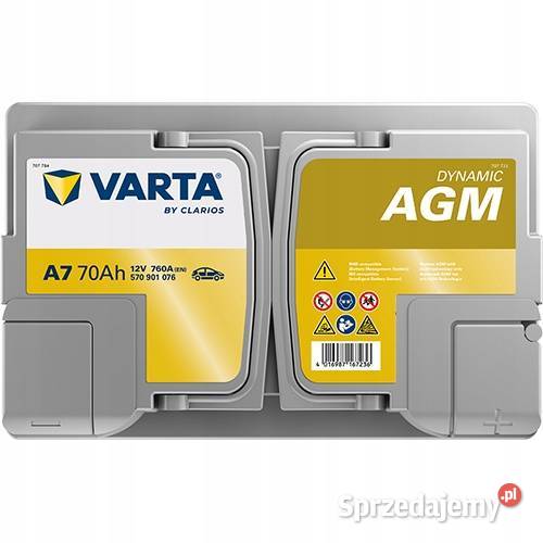 Akumulator Varta AGM A7E39 12V 70Ah 760A Jelcz-Laskowice