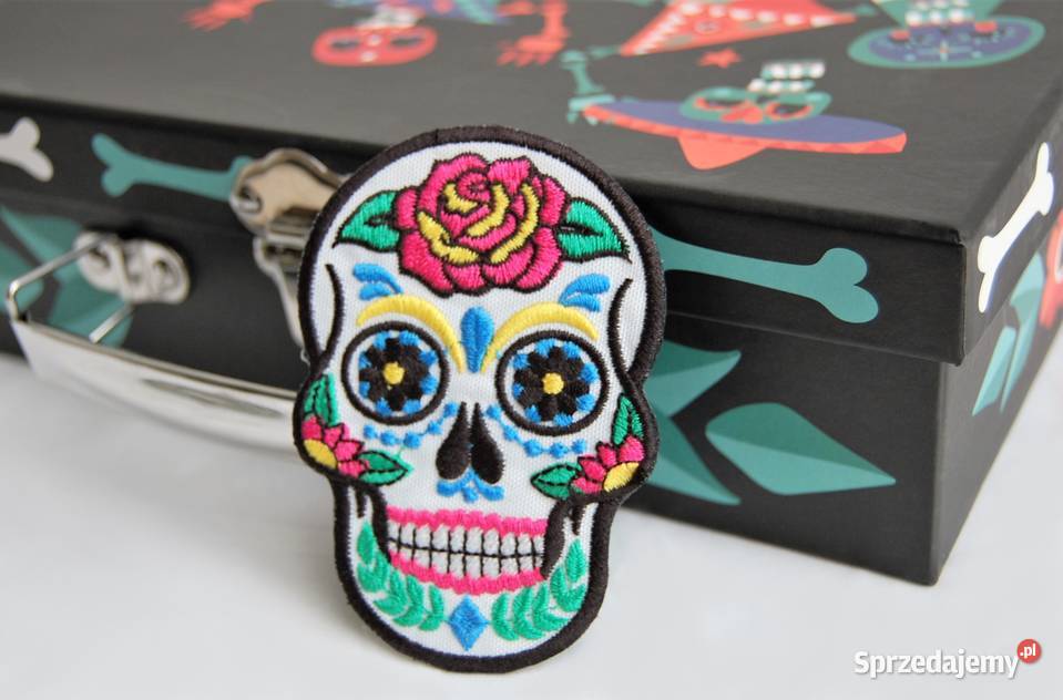 Naszywka naprawowanka czaszka Santa Muerte Ozdoby Lublin