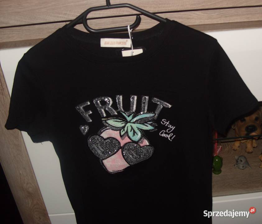 Jean Louis Francoise TSHIRT z cekinową Truskawką Rawicz