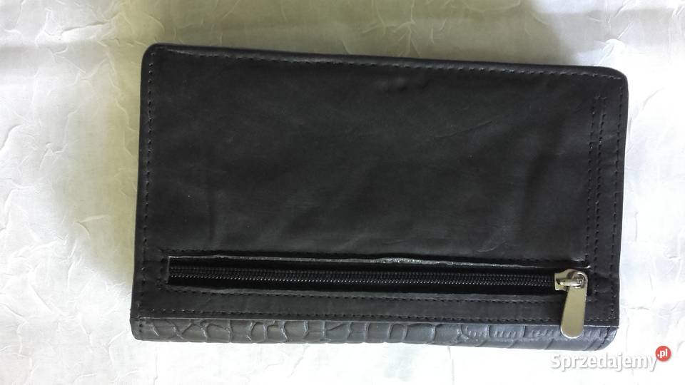 CZARNY PORTFEL SKÓRZANY wielkopolskie Piła