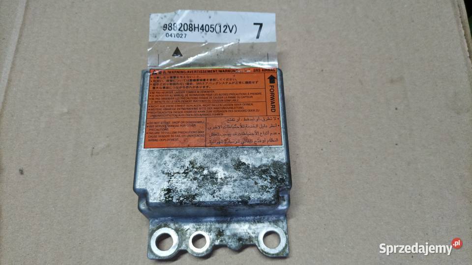 nissan xtrail t30 22dci sterownik air bag osobowe Układ elektryczny Goleniów