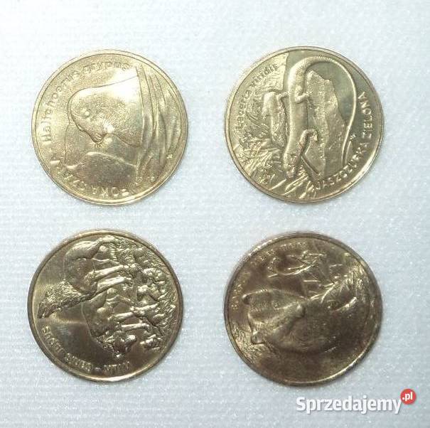 moneta monety ng 4 zwierzęta wilk borsuk foka podkarpackie