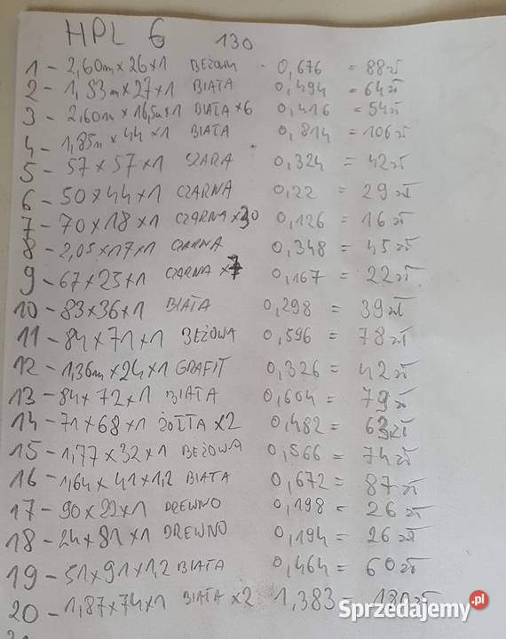 Płyta hpl 10mm Pakość