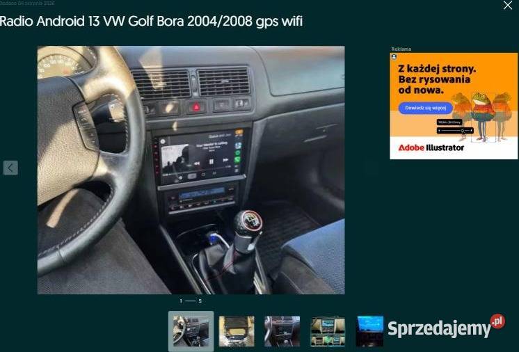 Radio Android 13 VW Golf Bora 20042008 gps wifi Ożarowice