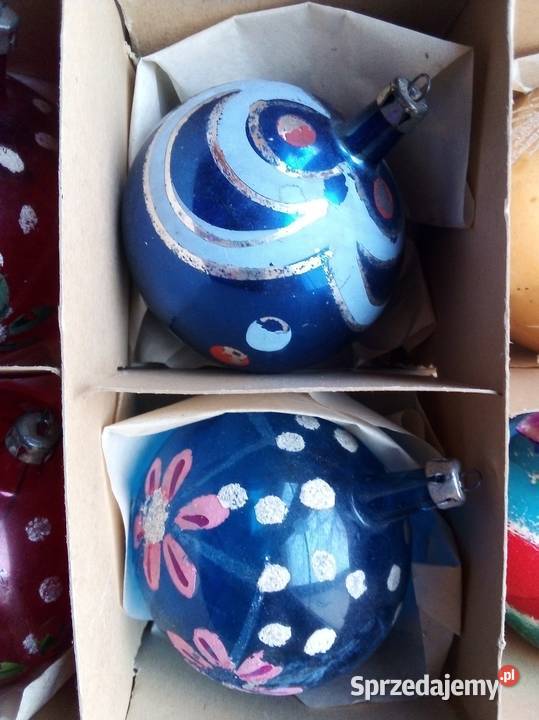 stare bombki vintage PRL Częstochowa