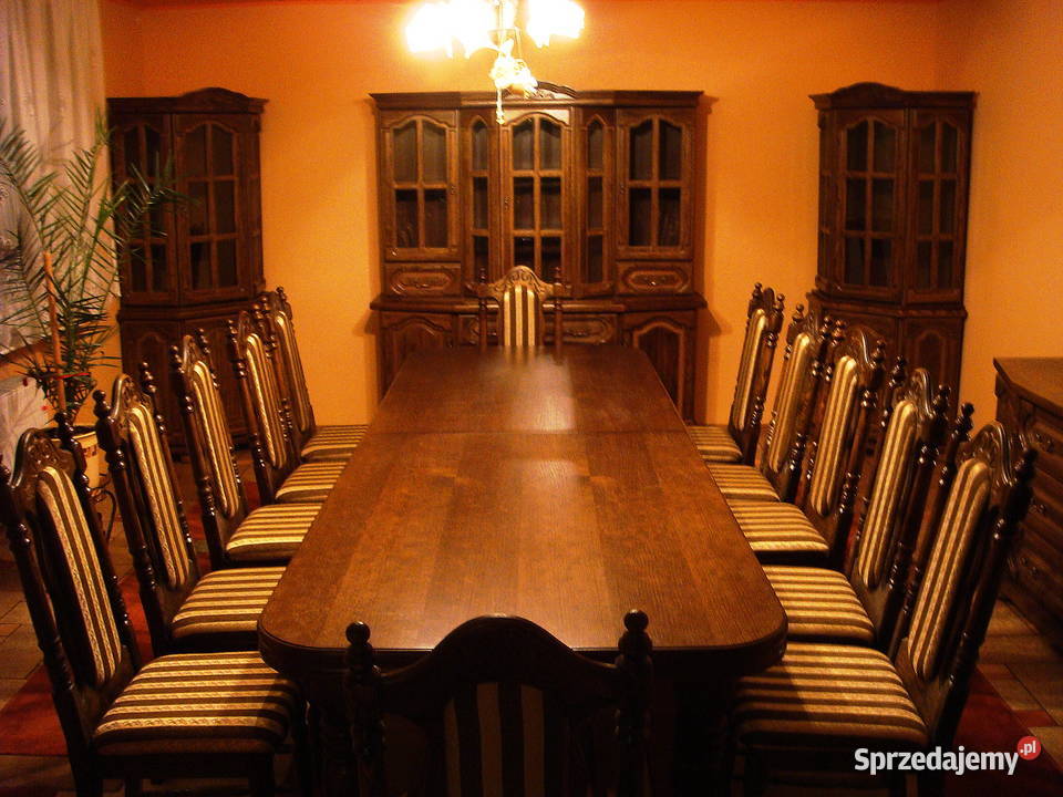 Stylowy Komplet Mebli Dąb Złoty Lakierowany dolnośląskie Oleśnica