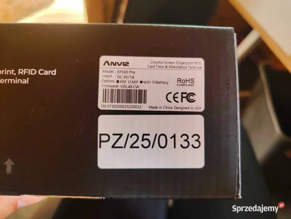 Rejestrator czasu pracy EP300 Pro nowy