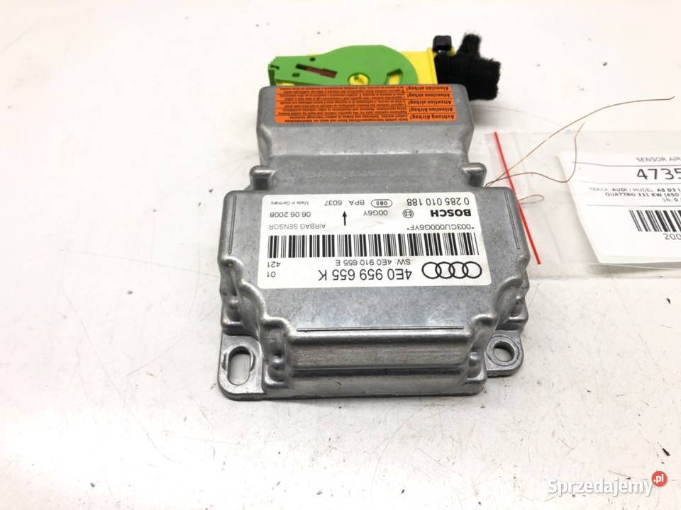 SENSOR AIRBAG AUDI A8 D3 4E0959655K 0210 CZUJNIK osobowe