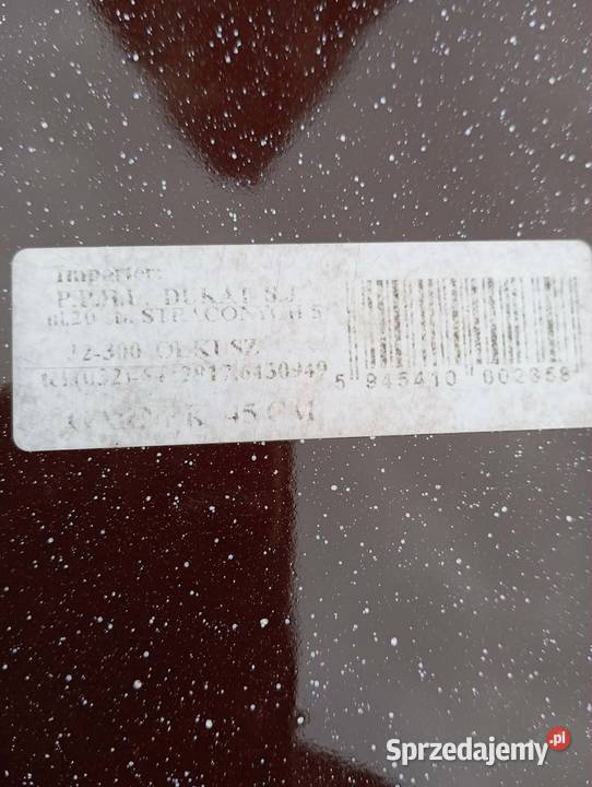 GARNEK EMALIOWANY 45 OLKUSZ NOWY brązowy Niemodlin