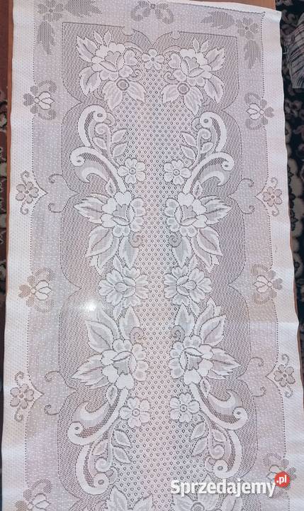 Bieżnik serwetka prostokątna biała rozmiar biały łódzkie Łódź