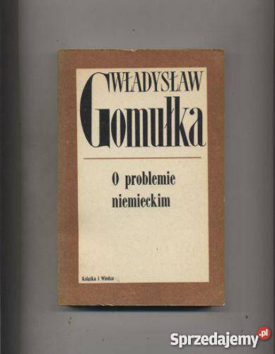 O problemie niemieckim Pozostałe sprzedam