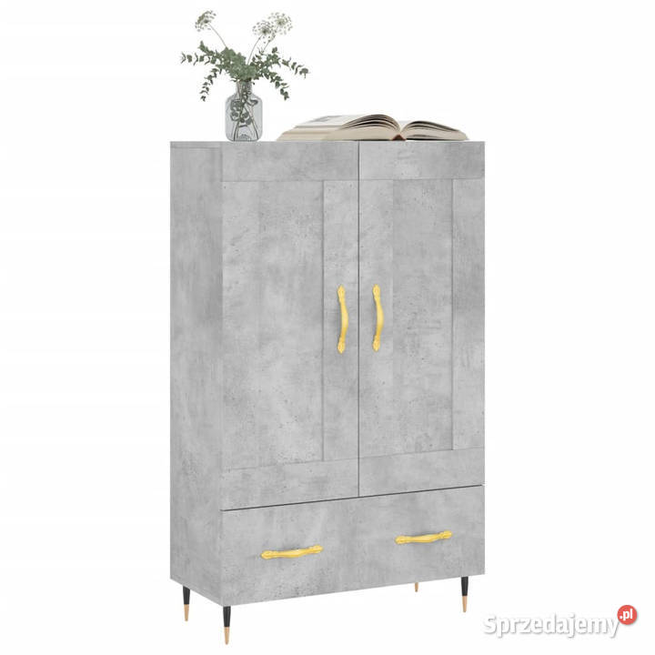 Wysoka szafka szarość betonu 695x31x115 WM830304 Warszawa sprzedam