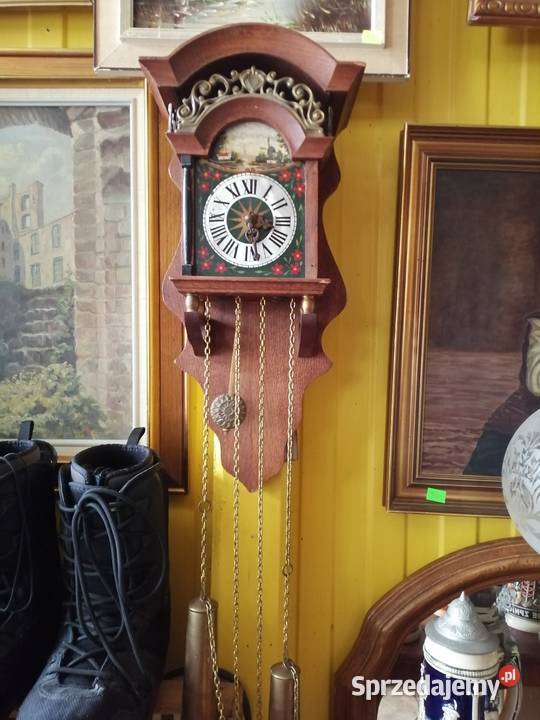 Zegar mechaniczny holenderski Nowy Żmigród