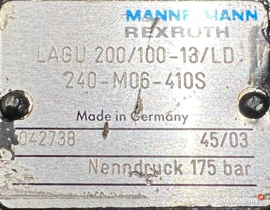Rexroth LAGU 20010013LD 240M06410S R925412023 Układ hydrauliczny Poznań