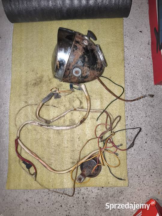 Lampa przednia z instalacją elektryczną M72 wielkopolskie Leszno sprzedam