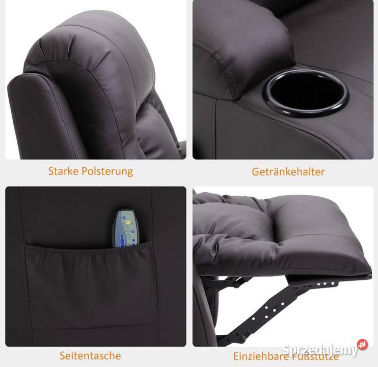 Fotel z masażem z funkcją ogrzewania Bochnia