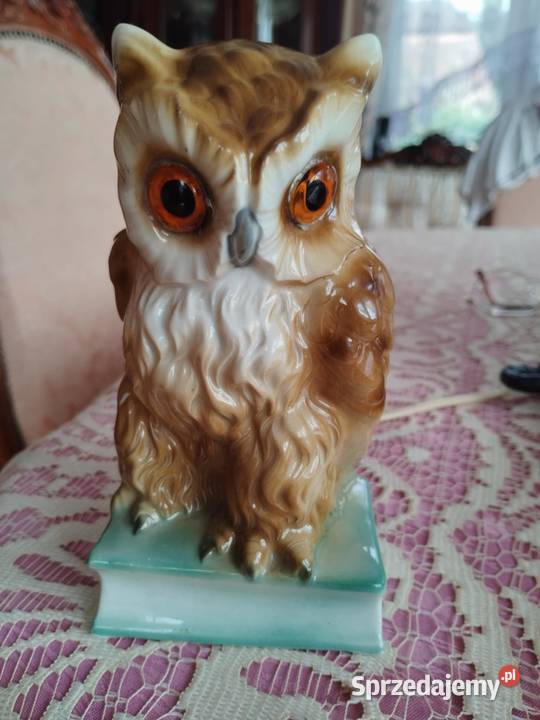 porcelanowa lampka lampa sowa stara Pozostałe Gorzów Wielkopolski sprzedam