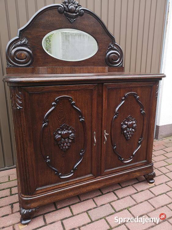 Komoda Pomocnik Dębowy Okazały Stary Antyk Meble Swarzędz