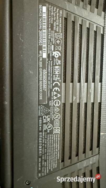 Dell Inspiron G3 i5 GTX 1650 Ti gamingowe matowa