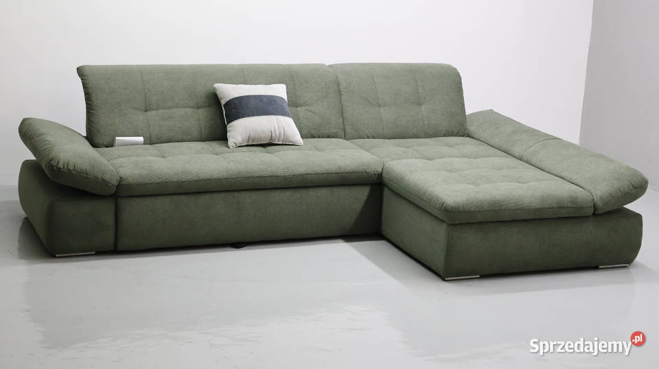 TOJ Narożnik z funkcją spania zielony kolor Poznań sprzedam