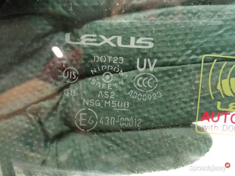 SZYBA DRZWI PRAWY PRZÓD 08 R SEDAN Lexus IS II