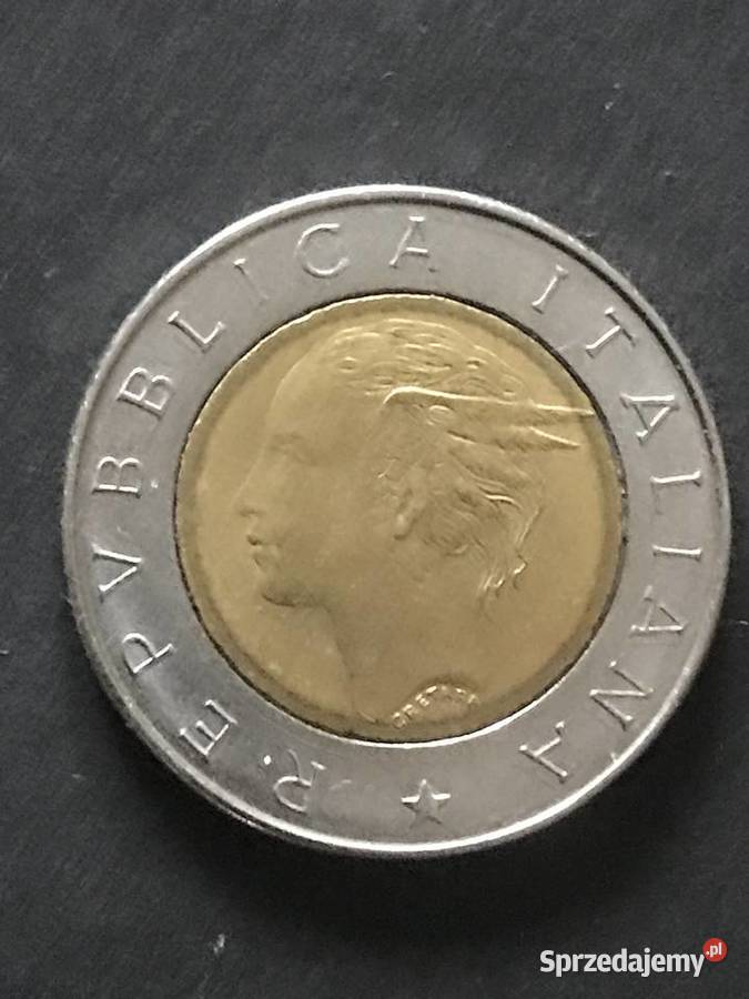 Wlochy 500 lirow 1993 okolicznosciowa Tychy