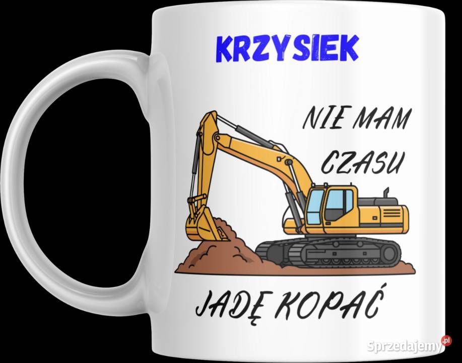 Kubek prezent fana operatora maszyn budowlanych