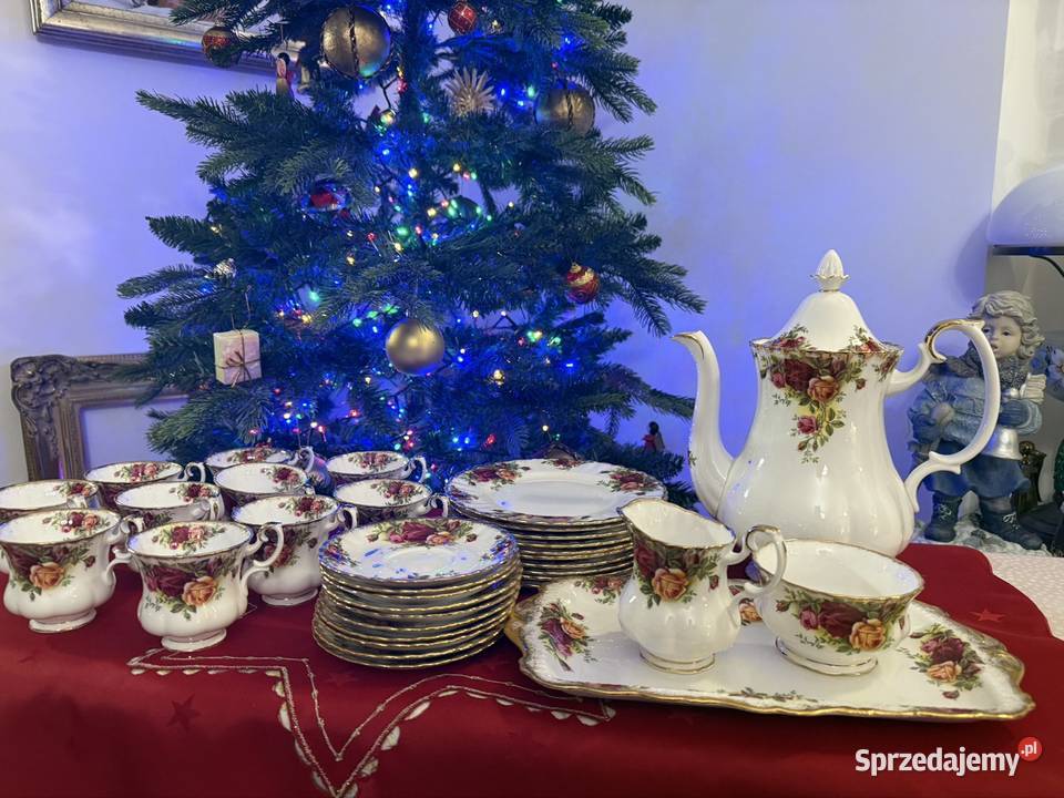 Porcelanowy zestaw Royal Albert małopolskie Gorlice