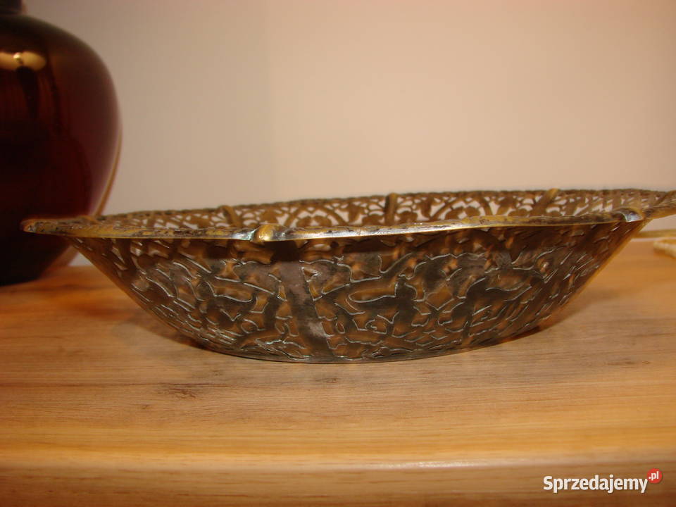 ażurowy mosiężny koszyk Pruszcz Gdański