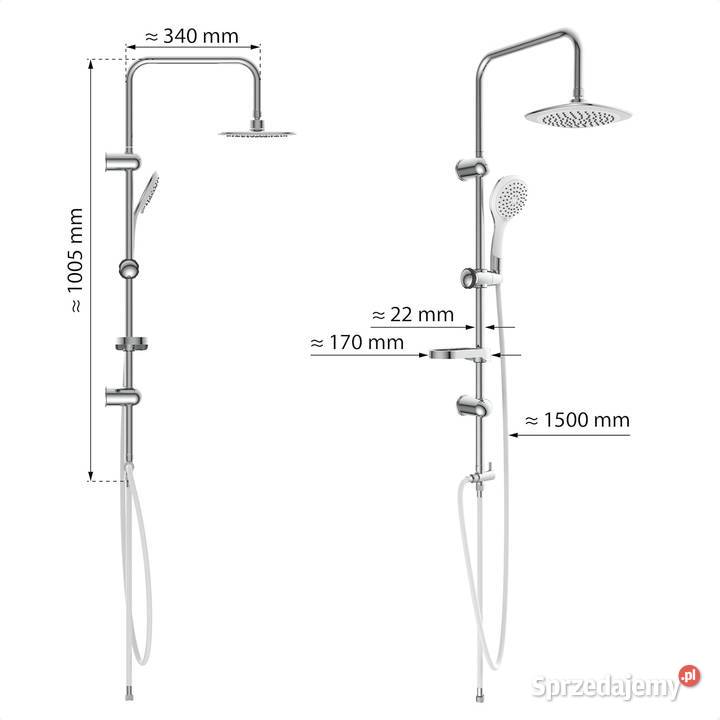 Zestaw prysznicowy natynkowy Eisl DXLD60087CS małopolskie sprzedam