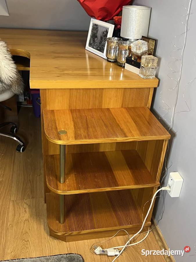 zestaw mebli duże łóżko biurko z drzewa Bielsk Podlaski sprzedam