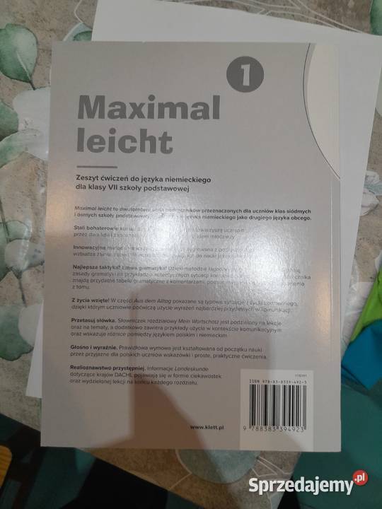 Zeszyt ćwiczeń Maximal leicht 1 do nauki języka miękka małopolskie Wieliczka