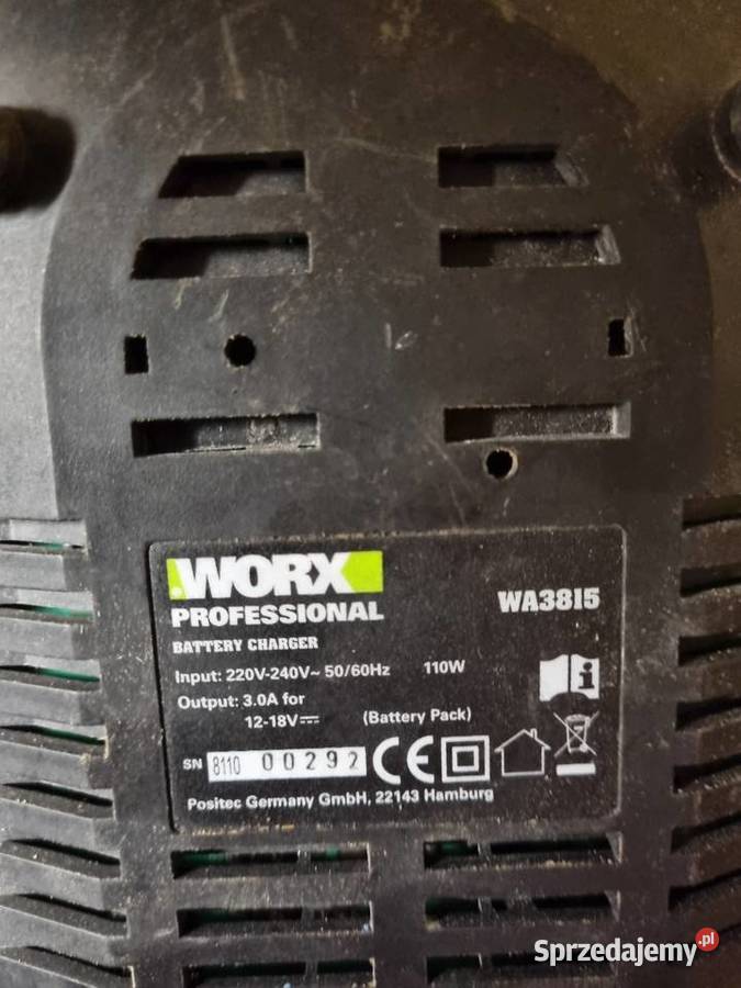 wa3815 worx ładowarka Stojadła