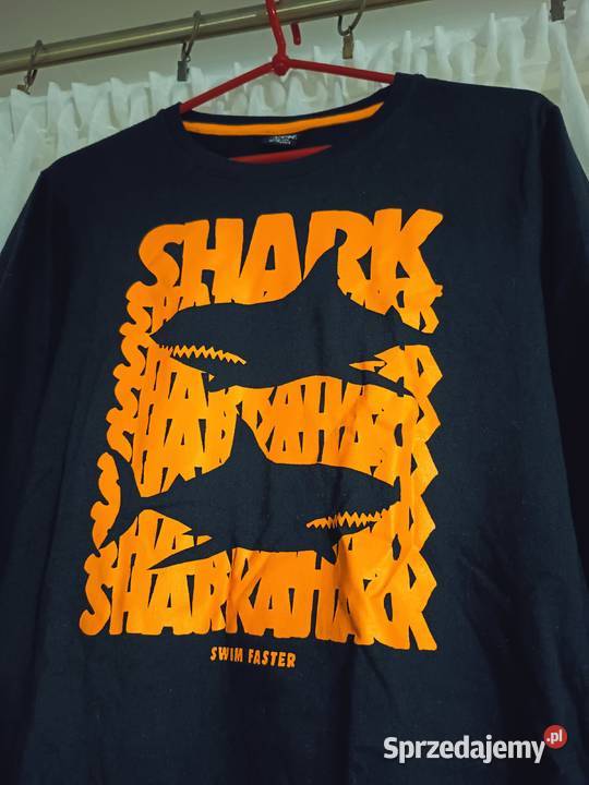 Bluzka Chłopięca Długi Rękaw Czarna Bawełna długi Suwałki