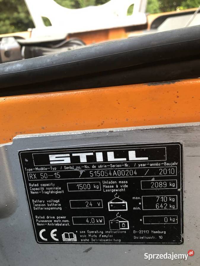 Wózek elektryczny STILL RX5015 Maszt TRIPLEX Białystok