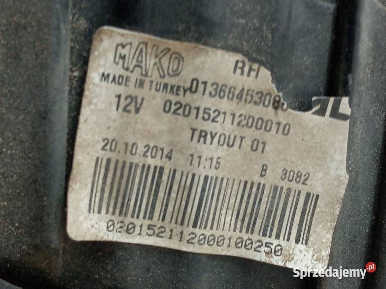 LAMPA TYŁ PRAWA EU 1365775080 Fiat Ducato III Lampy tylne