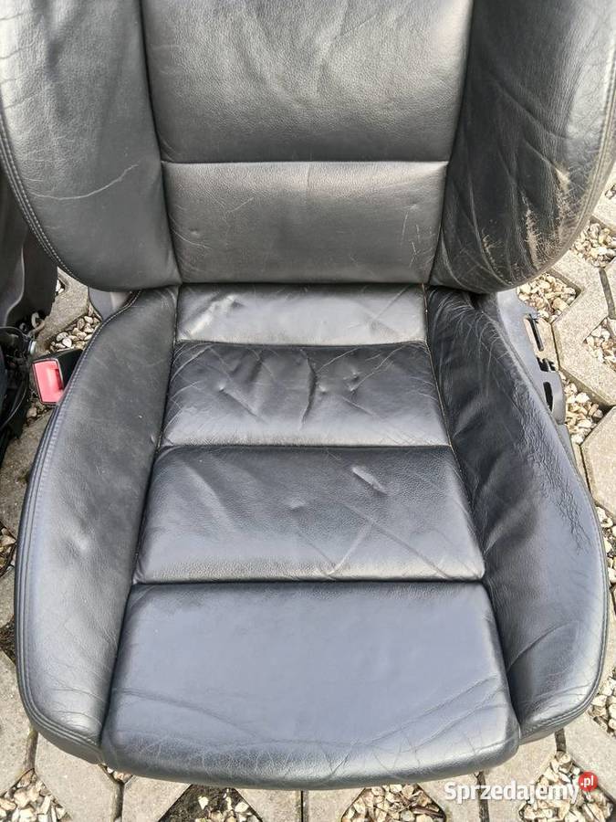 Audi A6 C6 Fotele skóra czarna przód Rybnik