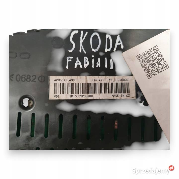 LICZNIK ZEGARY 5J0920810B Skoda Fabia II lubelskie