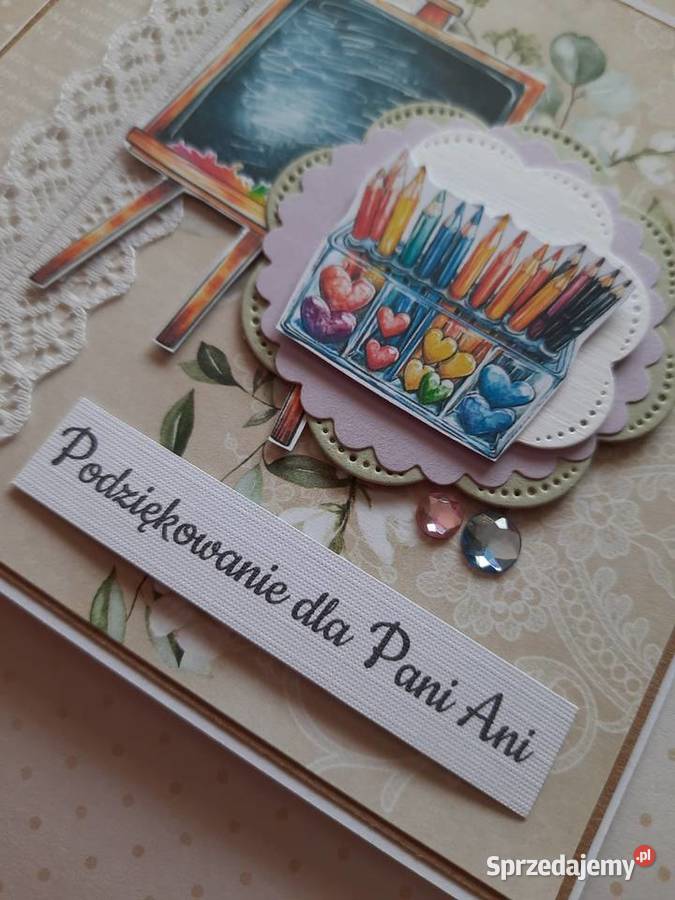 Kartka podziękowanie nauczyciela wychowawcy