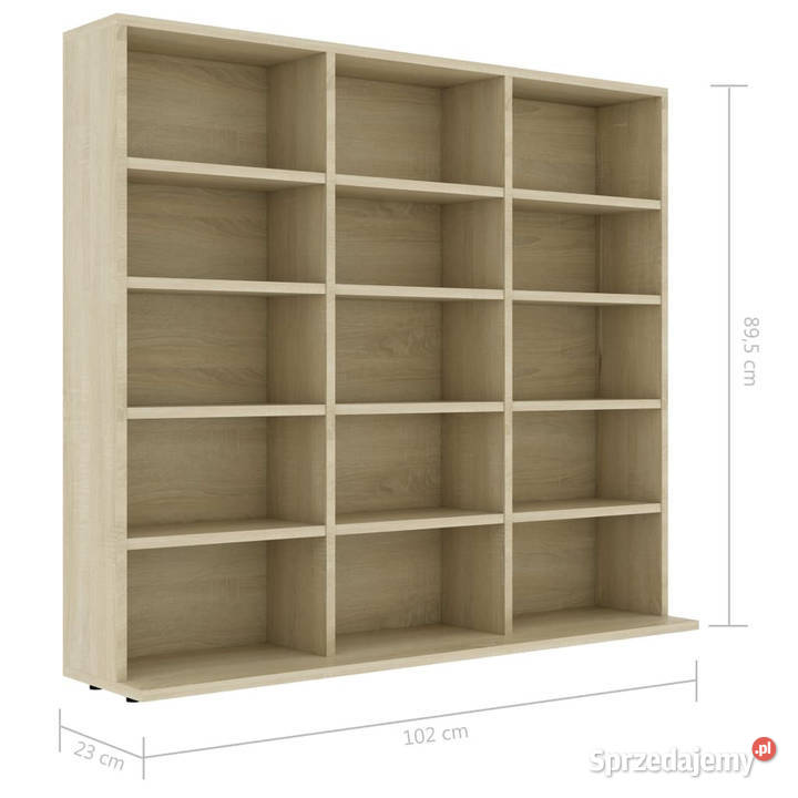 Szafka na płyty CD dąb sonoma 102 x 23 x 895 Warszawa sprzedam