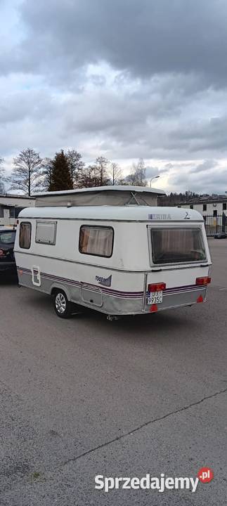 Lekka przyczepa kępingowa HYMER ERIBA nieuszkodzony dolnośląskie Jelenia Góra sprzedam