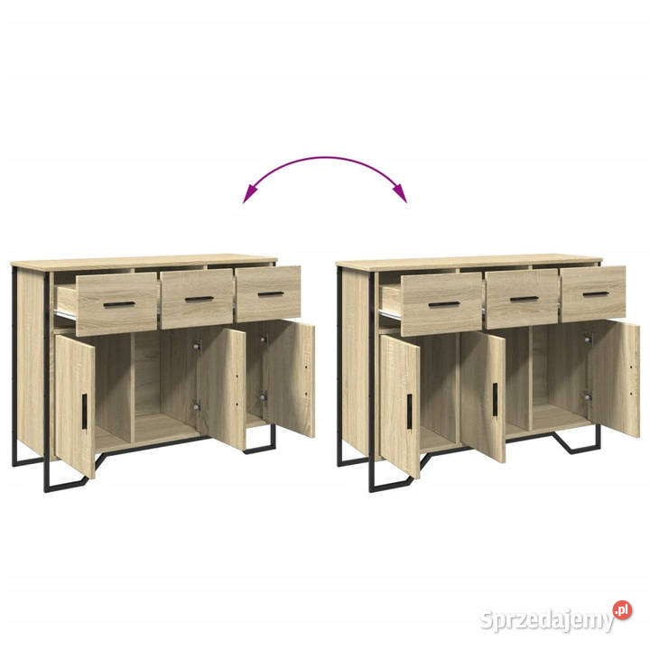 Szafka dąb sonoma 97x325x745 materiał